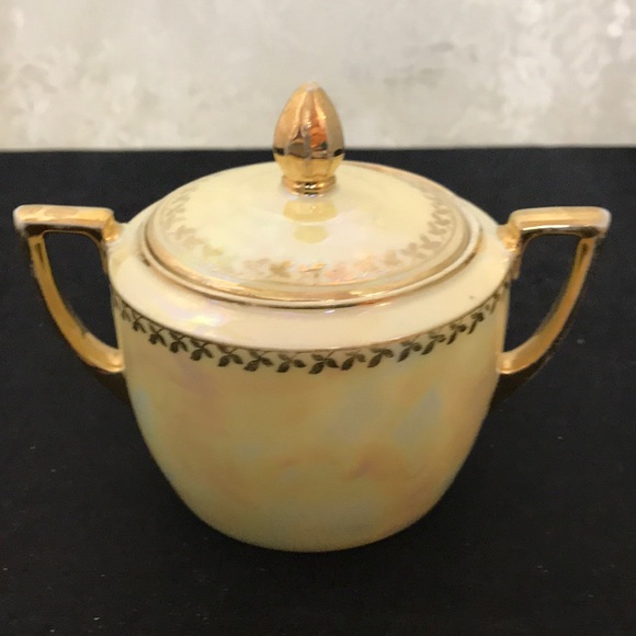 Union K Porcelain Lusterware Sugar Bowl - Picture 3 of 7